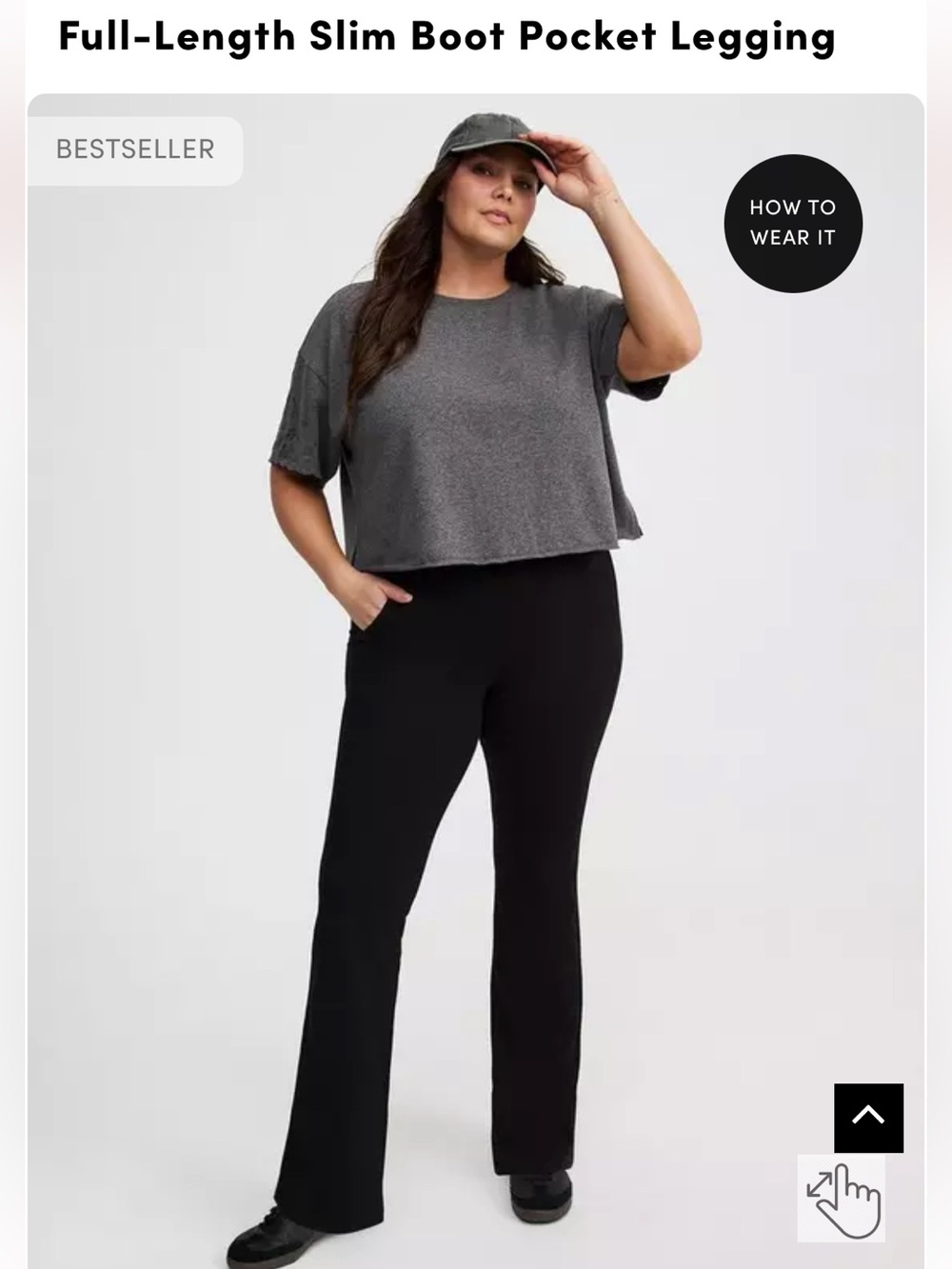 Torrid Full-Length Slim Boot Pocket Legging - Black size 2 NWT